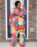Plus size sexy casual suit