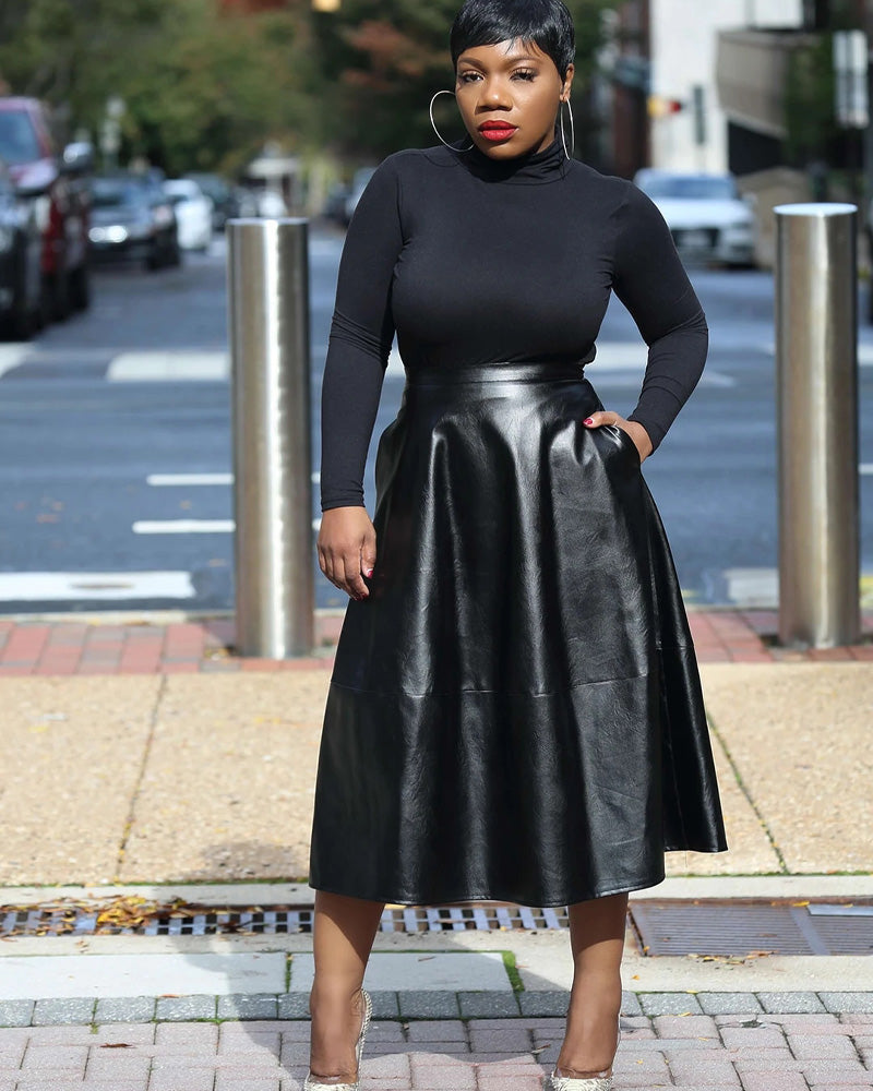 So Irresistible Faux Leather Skirt