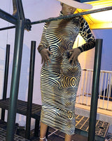 Tiger and Leopard Striped Dress