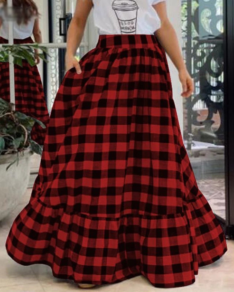 Mallory Plaid Skirt