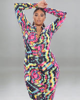 Printed sexy waistband Jumpsuit