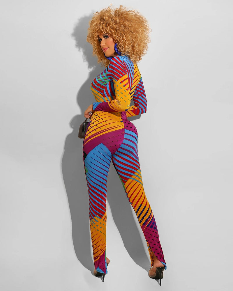Zipped In Color Catsuit