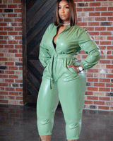 JUMPING INTO FALL JUMPSUIT
