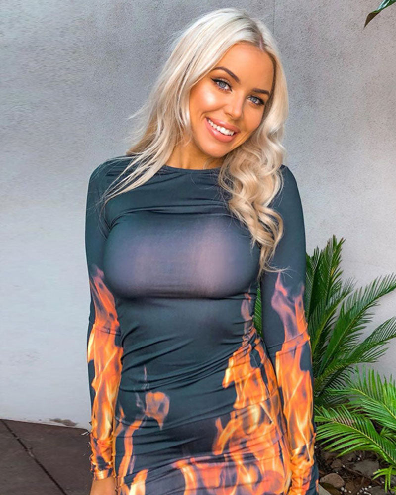 Raging fire dress