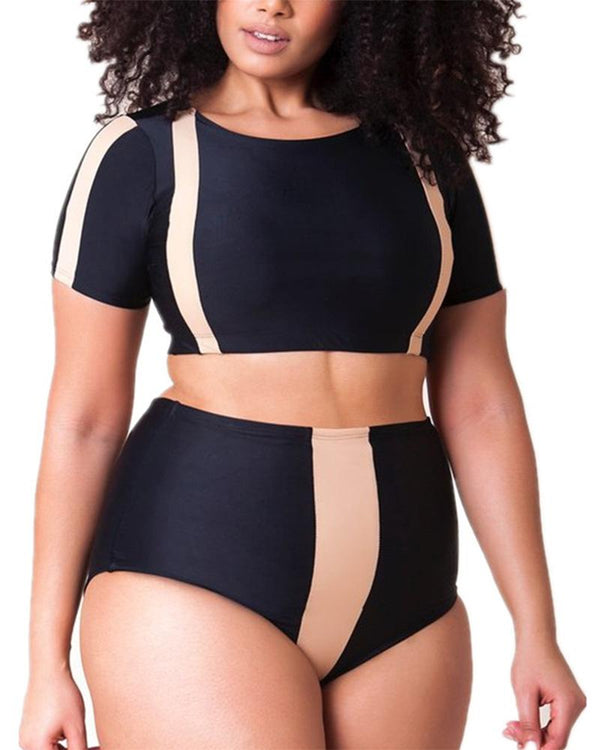 High-Waisted Push Up Swimsuits - Girlsintrendy, Girls In Trendy