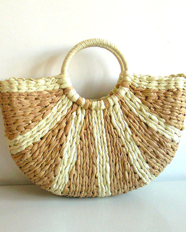 beach bum straw handbag