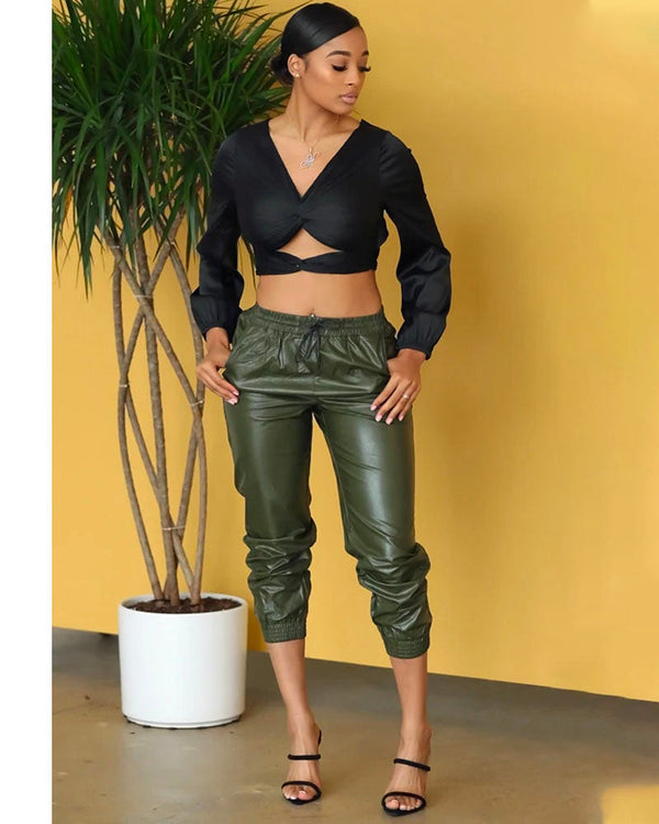 Java Leather Pants