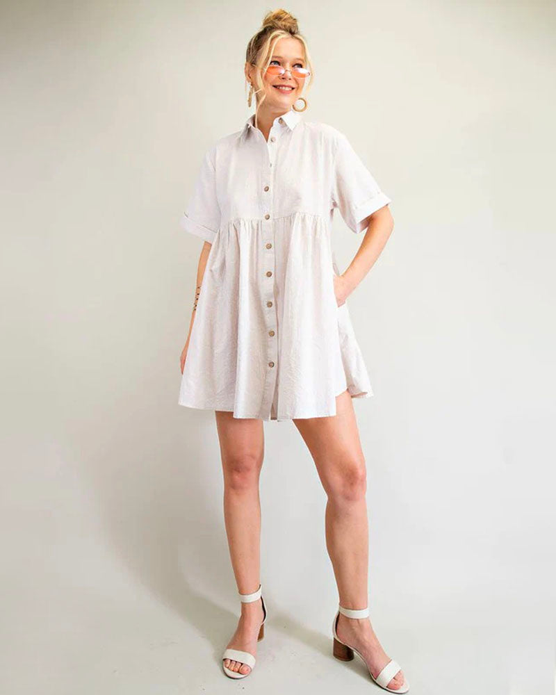 Madison Linen Tunic Dress